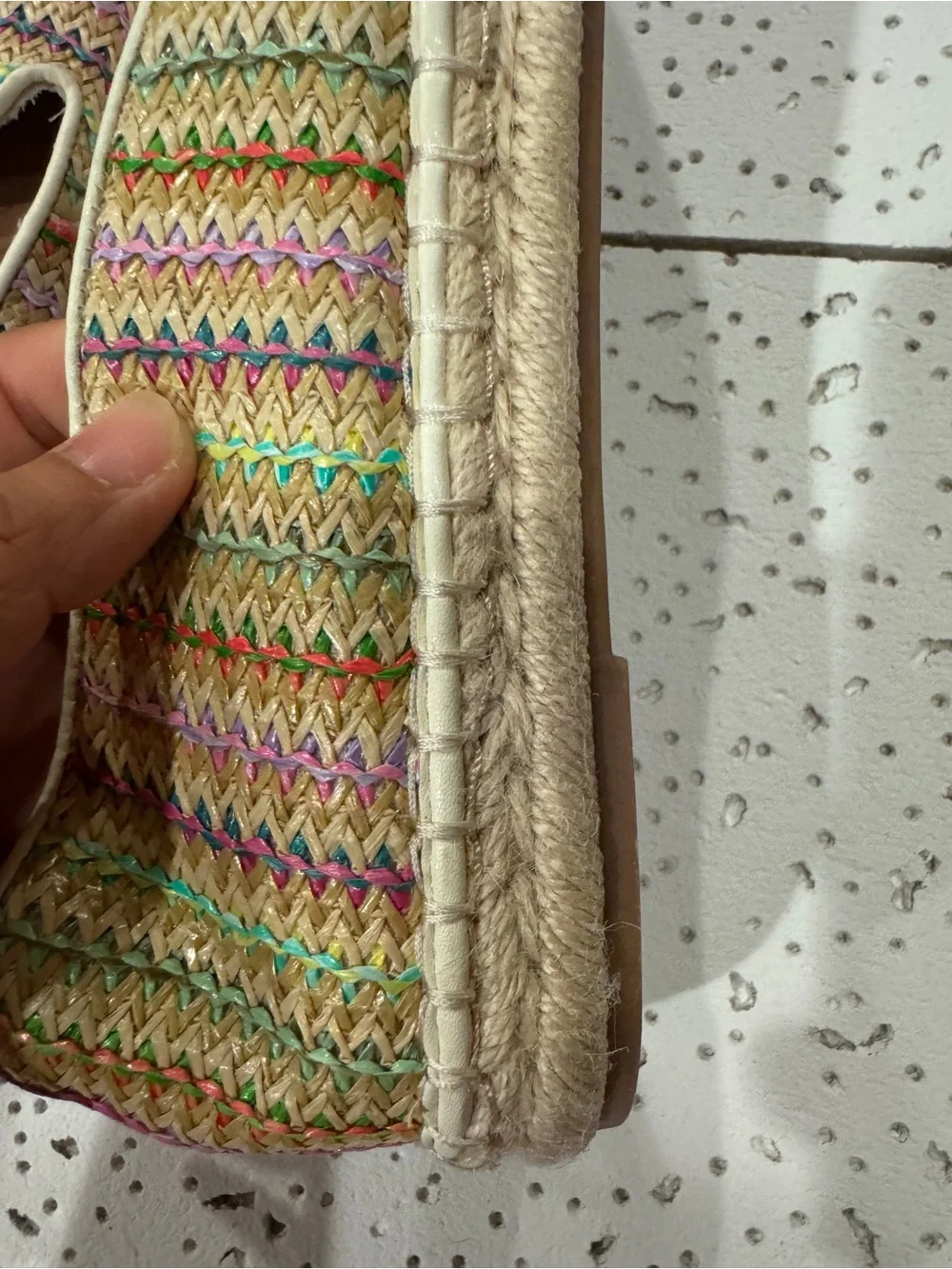 Woven Multicolor Espadrille Slip-On Women's Shoe